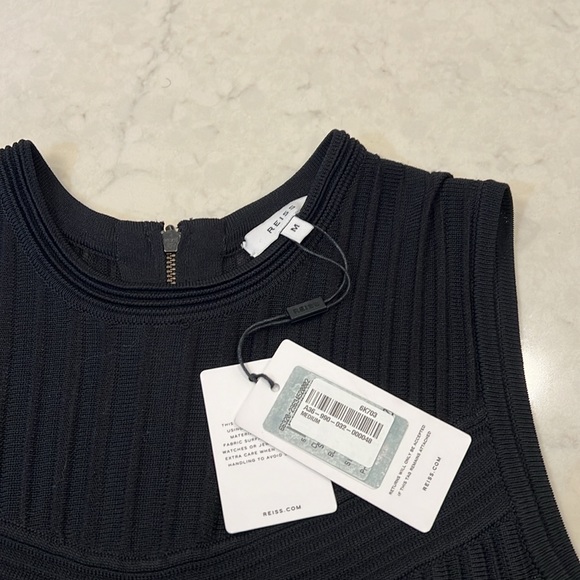 Reiss NWT Clem Sheer Stripe Knitted Dress size M - Picture 9 of 13